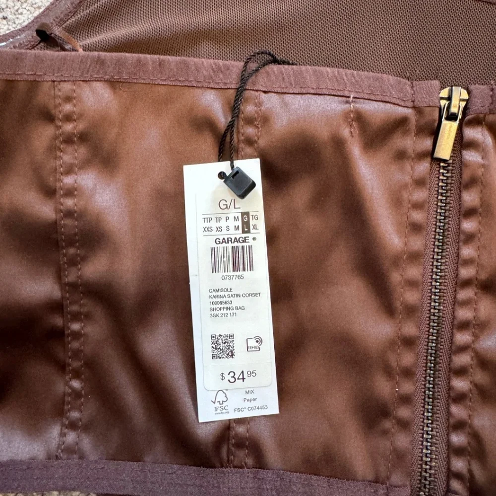 NWT Satin Corset - Picture 5 of 6